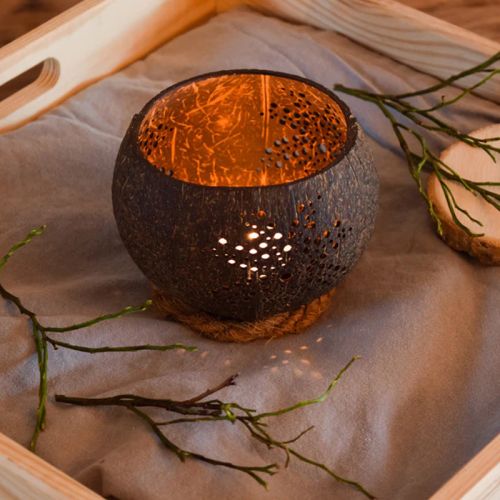 Coconut candle holder - Image 4
